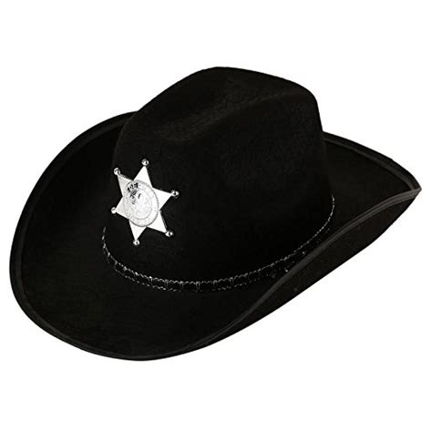 Buy Studio Décor Sheriff Hat Party Prop,15x6 Inches,Black Online at Low ...