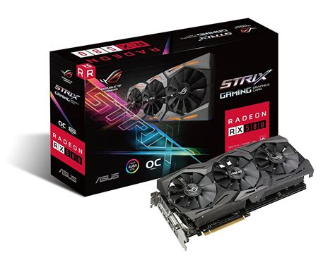 Asus Radeon ROG STRIX RX580-O8G-GAMING OC Edition RX 580 8GB GDDR5 256 ...