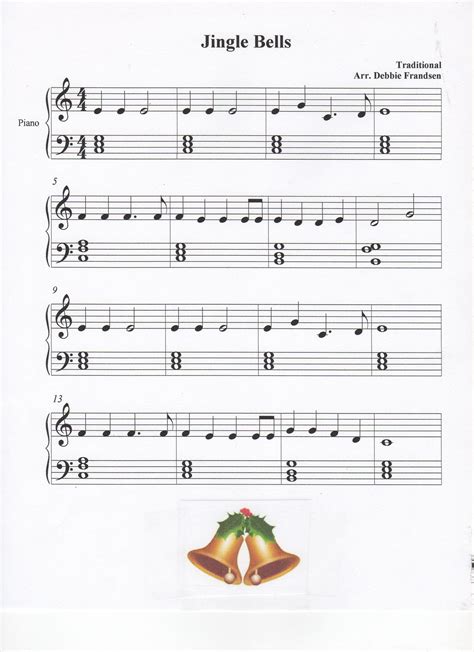 Free Printable Sheet Music Jingle Bells - Printable New Year Banners