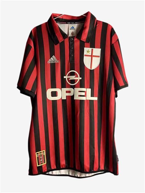 AC Milan Home 1990 2000 Season Retro Jersey.