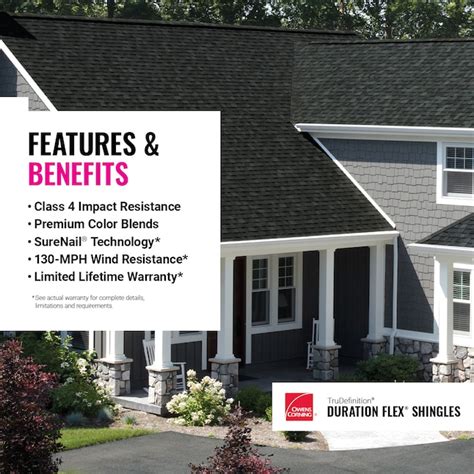 Owens Corning Duration Flex Storm Cloud Algae Resistant Architectural ...