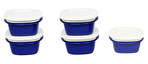 Cutting Edge Plastic Microwaveable Container Set, 1.5 litres, Set of 5 ...