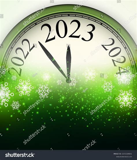 Half Hidden Clock Showing 2023 On Stock Vector (Royalty Free) 2231104651 | Shutterstock