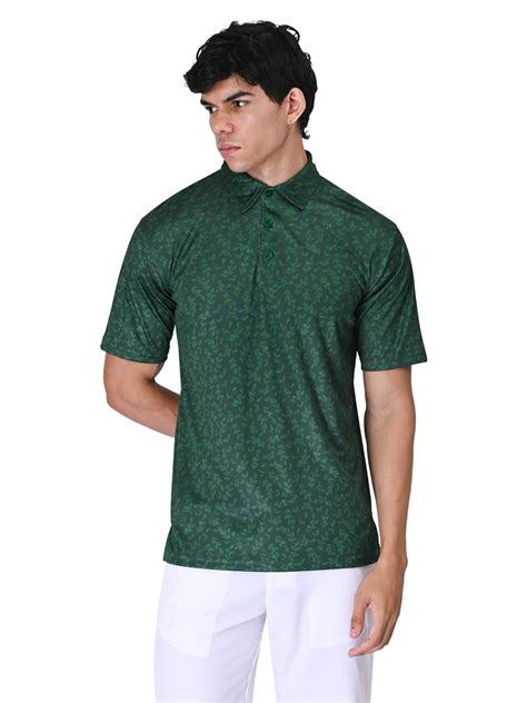 Men Golf Polo - Forest Green - styzen.in