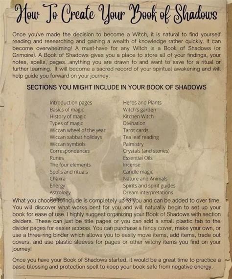 Book of shadows ideas contents | How to start a book of shadows, Witchs ...