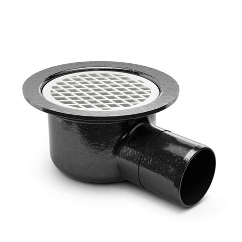 Purus bigg floor gully 110mm side outlet, water lock pp