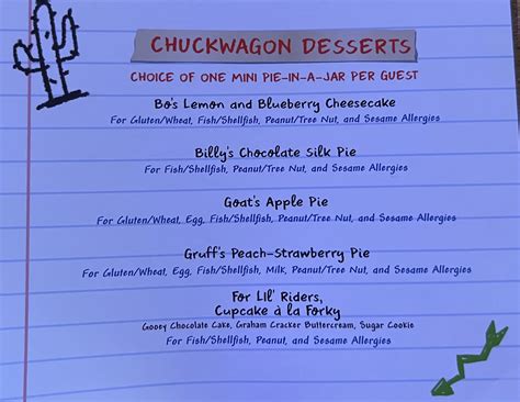 Roundup Rodeo BBQ Allergy Friendly Lunch & Dinner Menu — Gluten Free ...