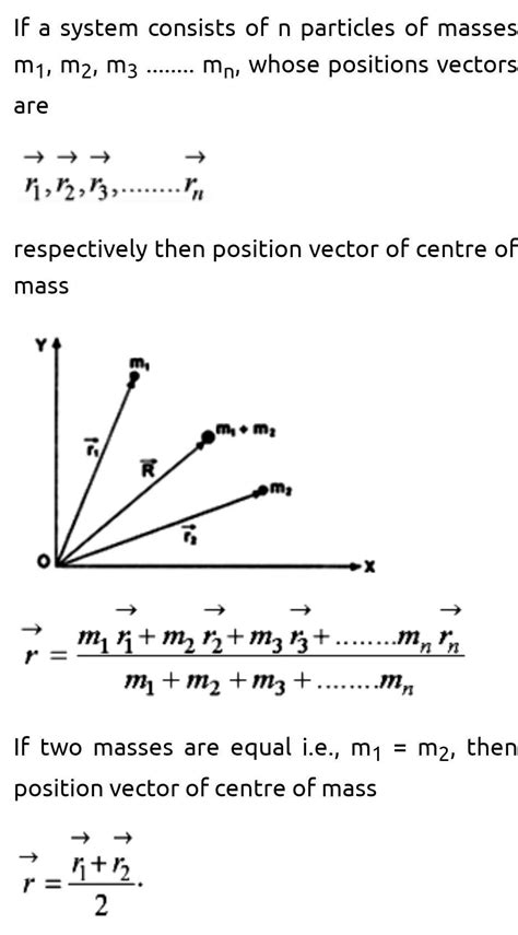 define centre of mass of a system of particles write an expression for ...