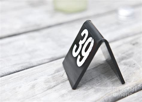 Plastic Number 39 Sign Photograph by Jacobs Stock Photography | Fine ...