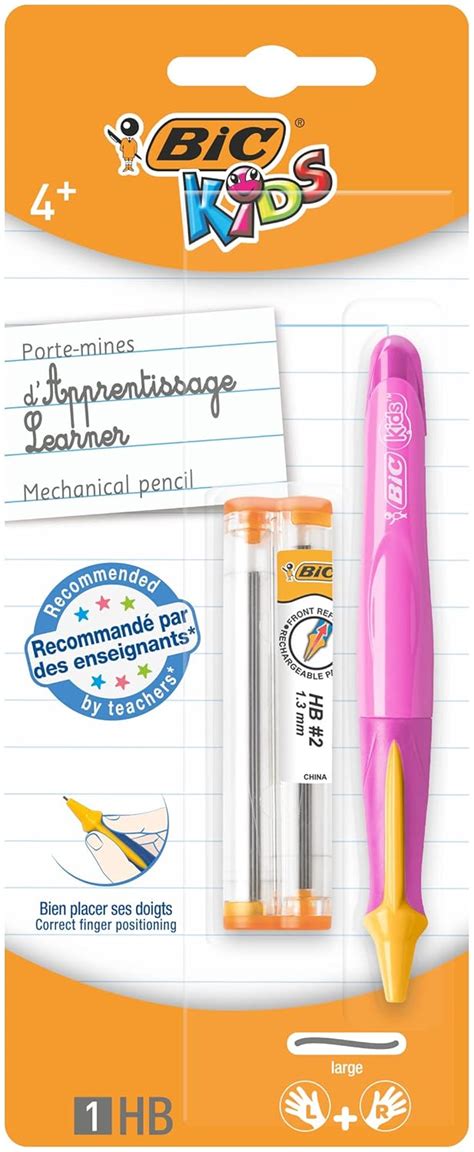 Bic Kids Beginners Range Learner Mechanical Pencil with Refills 1.3Mm ...