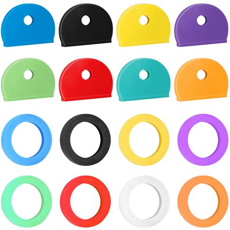 Buy Vibit 16 Pack Colorful Plastic Key Cap Tags and Identifier Covers ...