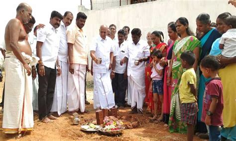 Anganwadi building at Rs 11 lakh; Former Minister Kadampur Raju started ...