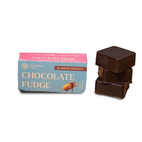 Chocolate Almond Crunch Fudge – Atmosphere Wellness