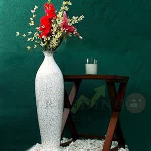 Buy TRENDING DECOR Metal Flower Vase for Home Decor Office Living Room ...