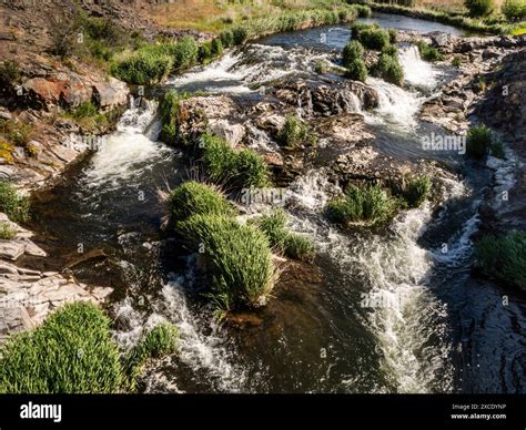 WA25431-00...WASHINGTON - Breeden Falls on Rock Creek , camping and ...