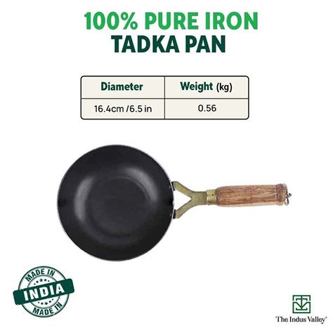 Buy Best Iron Tadka Pan with Wooden / Silicone Handle Online in India ...