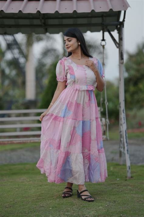 Buy georgette maxi dresses at lowest prices online in india