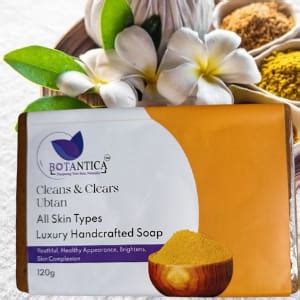 Buy BOTANTICA Ayurvedic Brightening Ubtan Soap Face Bar with Multani ...