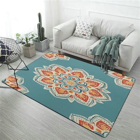 Bohemian Mandala (64) Carpet Style Living Room Bedroom Rug Modern 3d ...