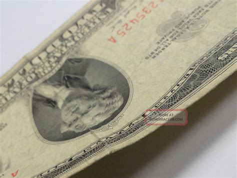 1953 B Red Seal $2. 00 Bill Two Dollar Bill Banknote (2)