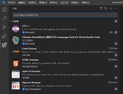 Visual Studio Code HTML Deutsch 的图像结果