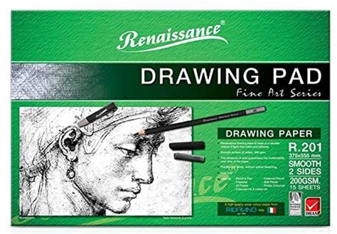 Fabriano Sketching Drawing Paper PAD A-2 200 GSM Paper Smooth 2 Sides ...