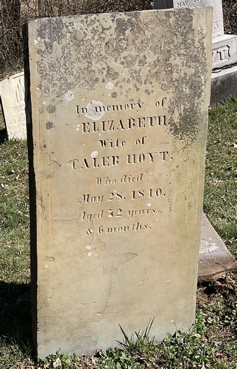 Elizabeth Tubbs Hoyt (1767-1840): homenaje de Find a Grave