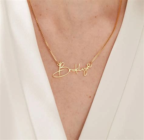 Name Personalised 18K Gold Plated Anti-Tarnish Pendant – Dainty Little Shop