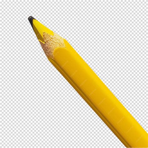 Pencil isolated on transparent background pencil day | Premium AI ...