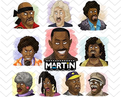 The Martin Lawrence Show All Characters Martin Tv Show | Etsy
