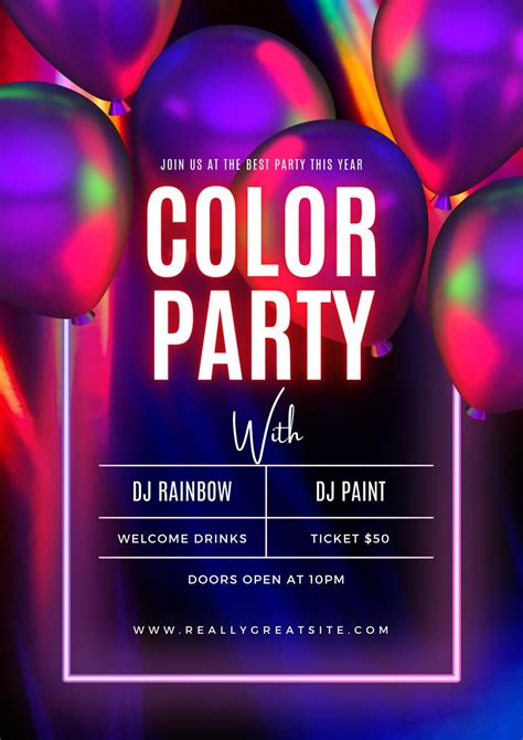 Club Party Flyer Background