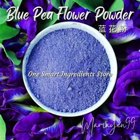 Blue pea flower powder 1KG serbuk bunga telang butterfly pea flower 蓝花粉 ...