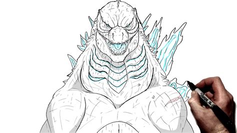 Image result for Godzilla Drawing Tutorial Easy