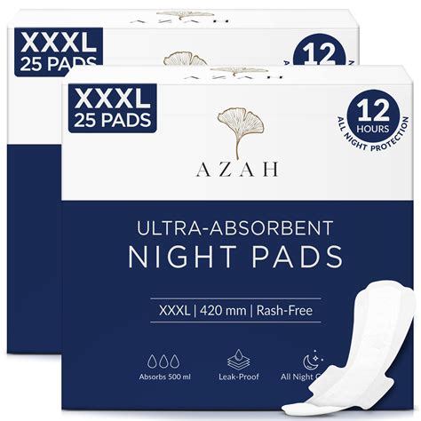 Buy Azah XXXL Pads Online | Ultra-Absorbent Heavy Flow Night Pads
