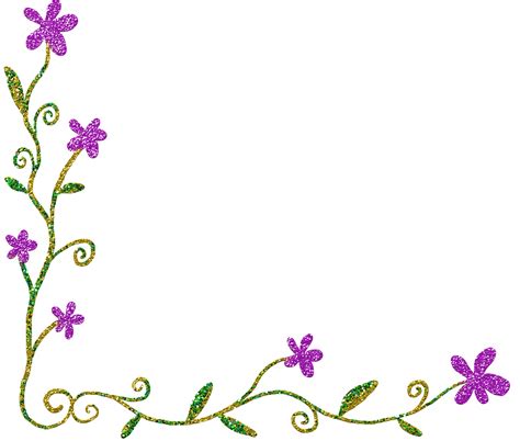 Flower Border Clip Art Simple at Vernon Virgil blog