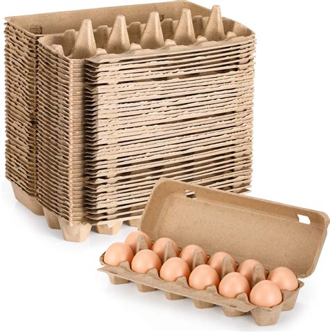 Amazon.com: Nuenen 200 Pcs Paper Egg Cartons, 2 x 6 Style, Lightweight ...