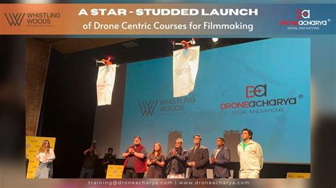 DroneAcharya & WhistlingWoods Launch Drone Courses for Filmmaking