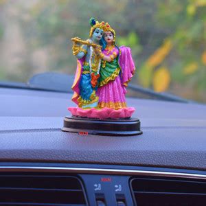 welno international Standing Radha Krishna on Lotus Flower-Hindu God ...