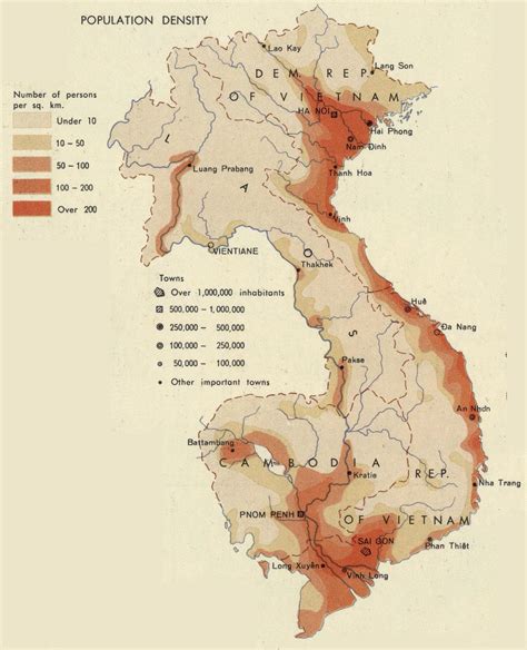 Vietnam Population Density Map Assessing Peri Urbanisation And Urban