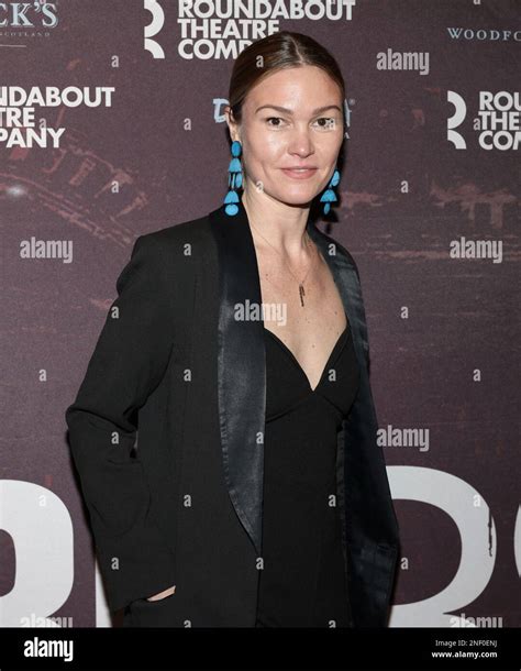 Julia Stiles attends "The Wanderers" Broadway opening at the Laura Pels ...