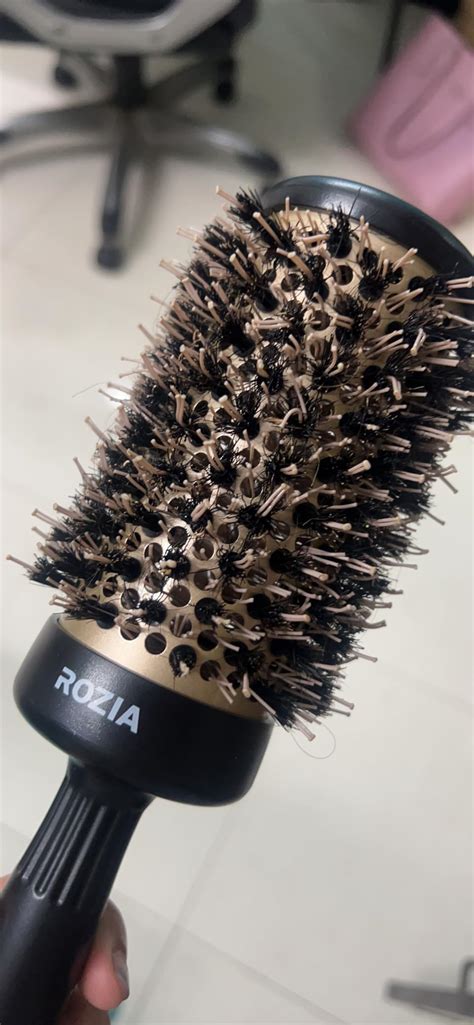 Buy ROZIA Pro Boar Bristles Round Hair Brush, Thermal Ceramic & Ionic ...