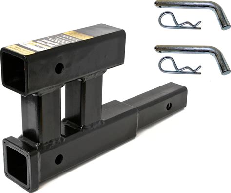 Amazon.com: MaxxHaul 50977 2 Inch Trailer Hitch Extension - Dual Tow Hitch Extension Receiver ...