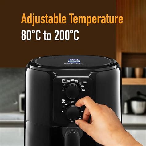 KENT Classic Plus Air Fryer | 1300W Power & 4.2L Capacity | Vapour Ste ...