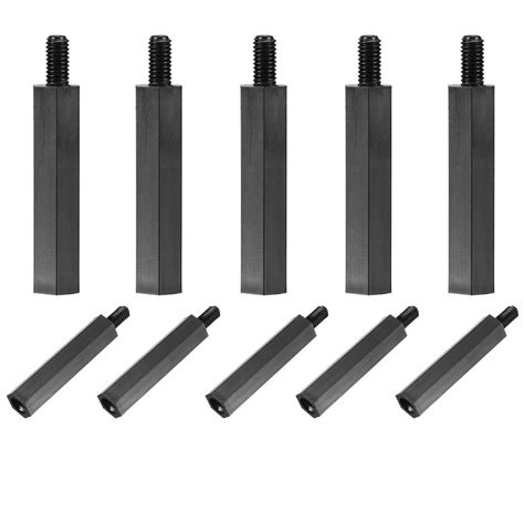 uxcell M3x25mm+6mm Male-Female Hex Nylon PCB Motherboard Spacer ...