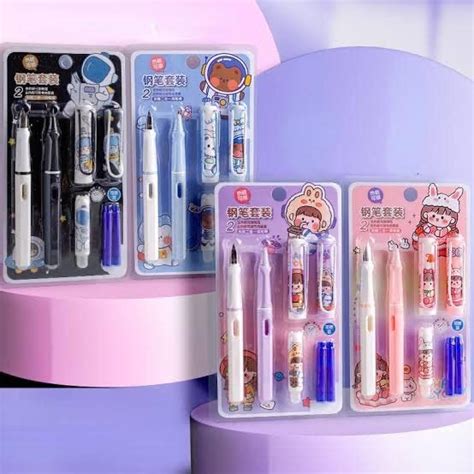 DP Fountain Pen for Students, Erasable Pen Set for School Stationery ...