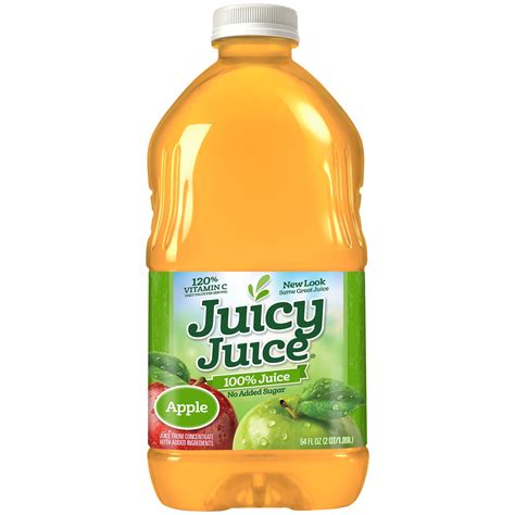 Juicy Juice 100% Juice, Apple, Shelf Stable 64 fl oz Bottle - Walmart.com