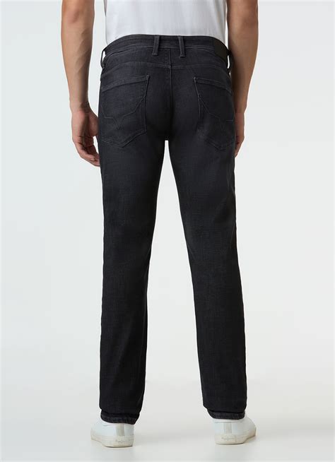 Men Black Mid Rise Slim Fit Stretchable Jeans | Pepe Jeans India