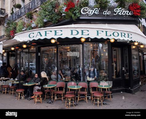The famous Cafe de Flore in Saint Germain, Paris Stock Photo - Alamy
