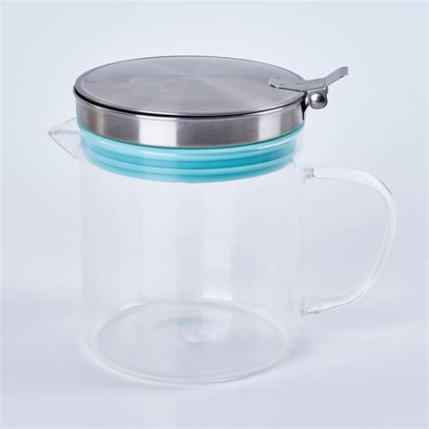 Buy Pamolive Vita Glass Oil Container with Strainer - 500ml from Home ...