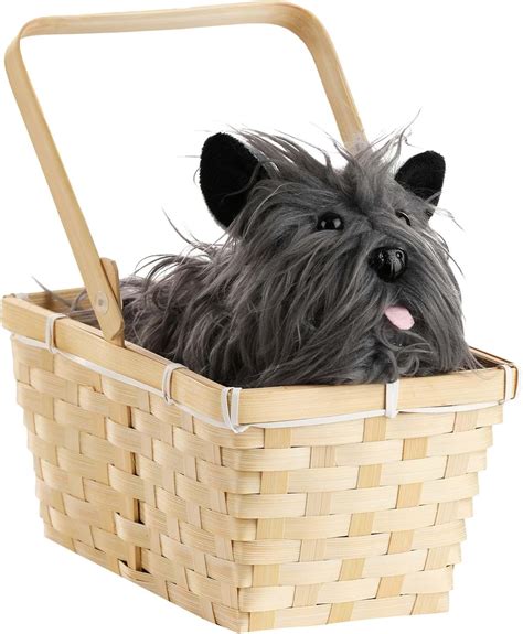 Amazon.com: Toto in a Basket Accessory | Wonderful Wizard of Oz Costume Companion, Terrier Dog ...